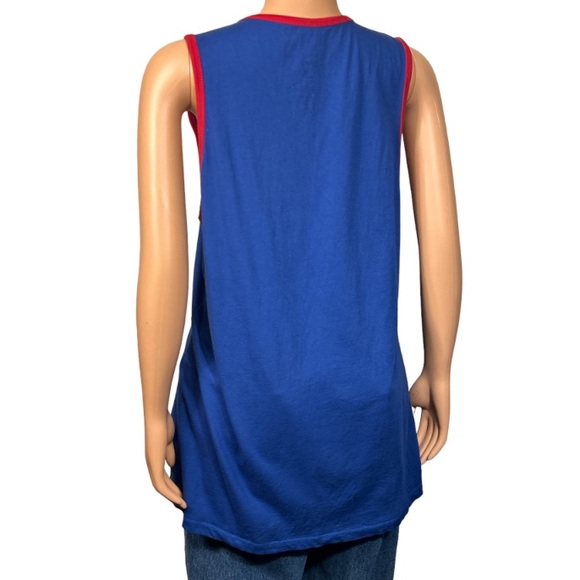 47 Chicago Cubs Tank Top MLB T Shirt sleeveless blue red round neck XL - Picture 10 of 15